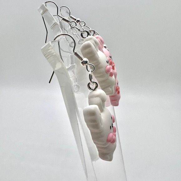 Bunny Earrings - Rabbit Earrings - Easter Earrings - Girl Earrings - DDLG - Picture 3 of 10